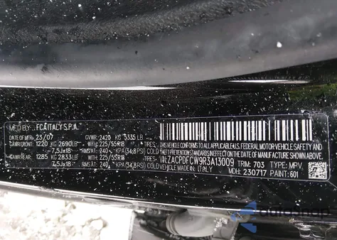 2024 Dodge Hornet R/T из США, поврежденный, VIN ZACPDFCW9R3A13009